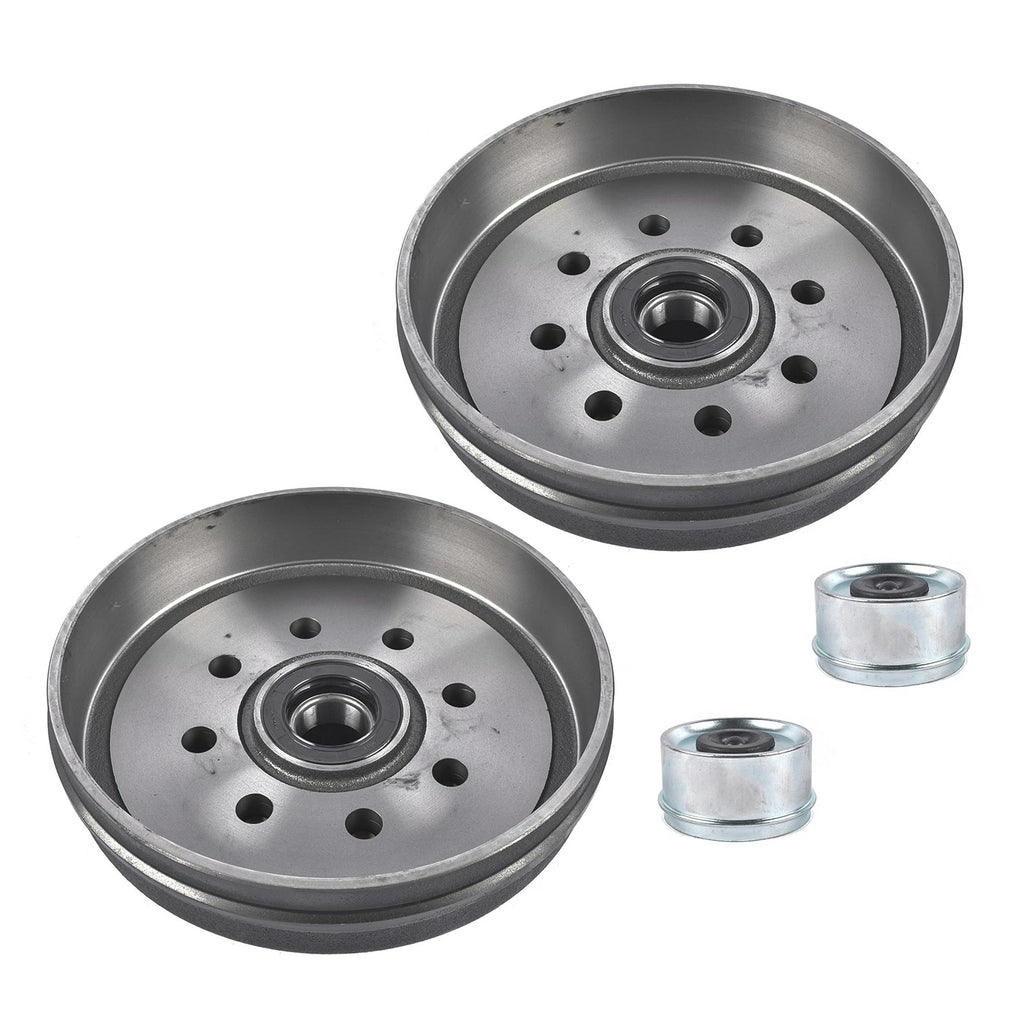 Trailer Brake Drum 12" x 2" 8 on 6.5 Bolt Circle for 7000 Lbs Axle