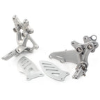 Set of 2 Front Rider Foot Pegs & Brackets for Suzuki GSXR 600 750 (2006–2010)