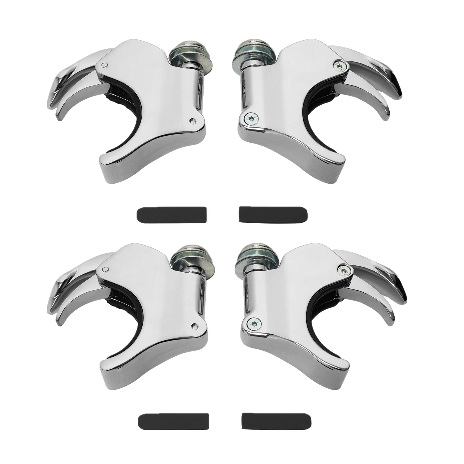 49mm Windshield Clamps for Harley Dyna V-Rod Sportster XL883 1200 (2000–2023)