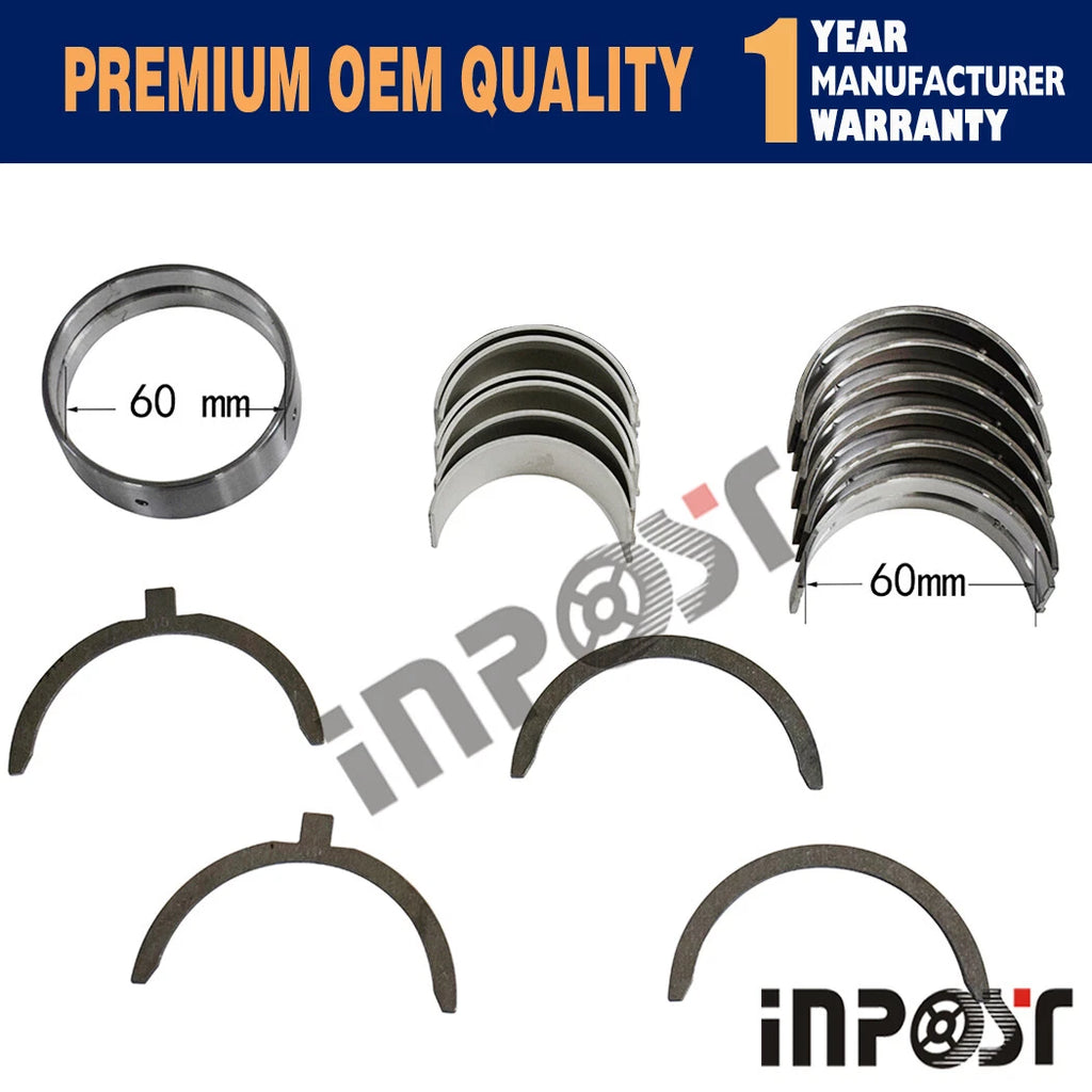 STD Full Bearing Set for Kubota D1703 D1803 (52mm or 60mm)