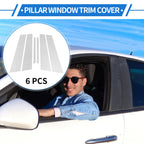 Set of 6 Door Pillar Window Trim for Kia Optima (2011–2015) Chrome
