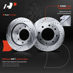 Set of 4 Drilled & Slotted Rotors for Chevy Express 2500