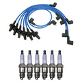 NGK Wire Set & Denso Spark Plugs Kit for Charger Dart Monaco (2011–2016)