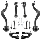 12PC Front Lower Upper Control Arm Stabilizer Link Kit for Mazda 6 2003-2008
