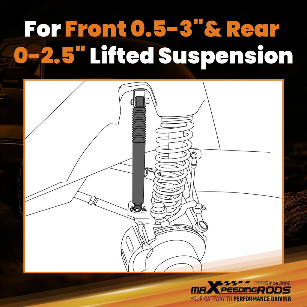 Front Rear Shocks for Jeep Grand Cherokee WJ (1999–2004) 0-3" Lift