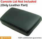 Leather Console Lid Armrest Cover for Nissan Pathfinder (1996–2004) Gray Stitch