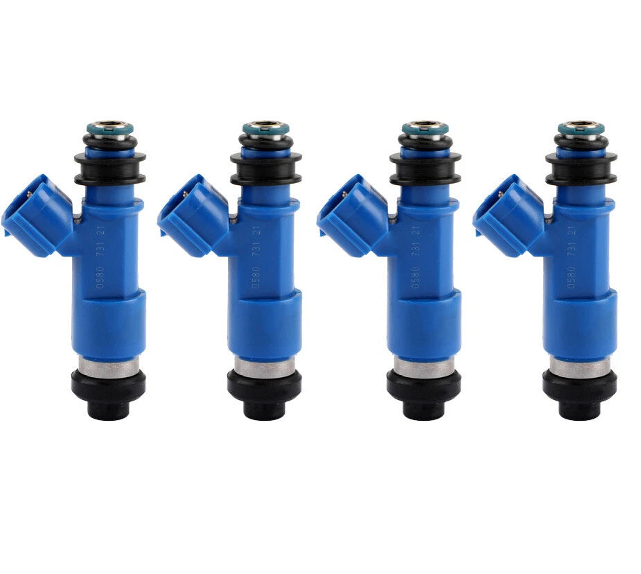 Set of 4 Dark Blue 565cc Fuel Injectors for Subaru WRX / STI (2002–2021) 16611-AA720