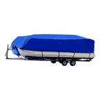 Heavy Duty Boat Cover for Pontoon (21-24 Ft) - Rain, Snow, Dust, UV Resistant
