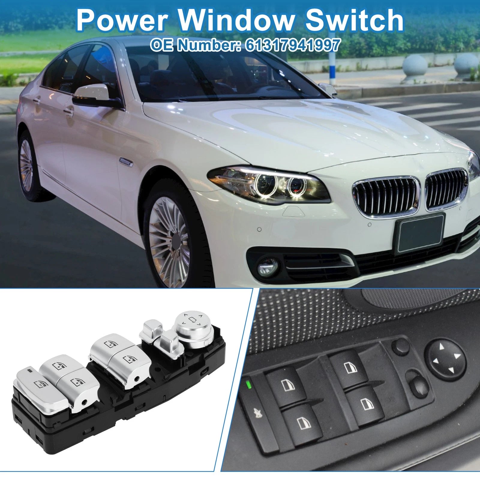 Power Window Switch for BMW G30 (2015–2020) No. 61317941997