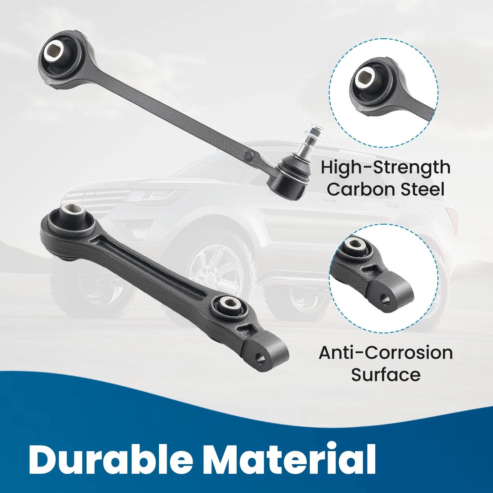 Set of 4 Front Lower Control Arms for Chrysler 300, Challenger (2005–2010)
