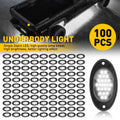 100X White LED Rock Underbody Light for Jeep Truck SUV (Universal Fit)