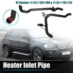 Water Engine Heater Inlet Coolant Pipe for BMW E46 E39 (1998–2006) 11531705210 11537502000