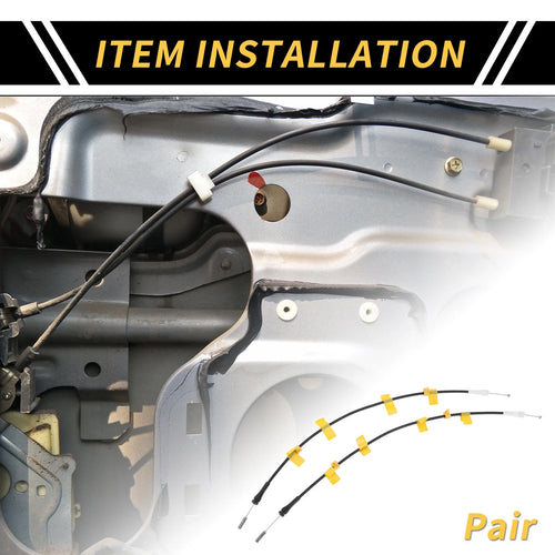 1 Pair Door Latch Release Cable for Ford F-150 (1997–2003) No.6L3Z18264A26A