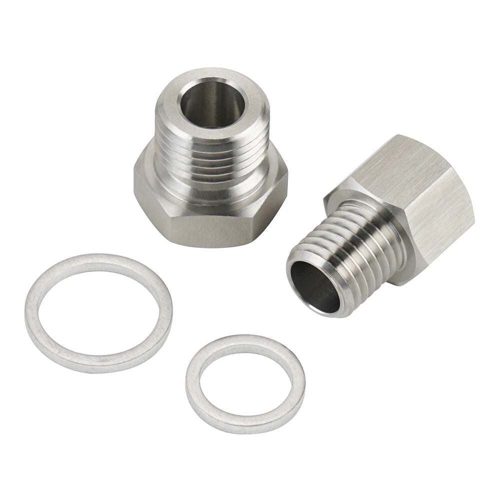 Oil Pressure & Coolant Temp Gauge Fitting Adapters for LS1 LS2 LS3 LS7 LSX (1/8)