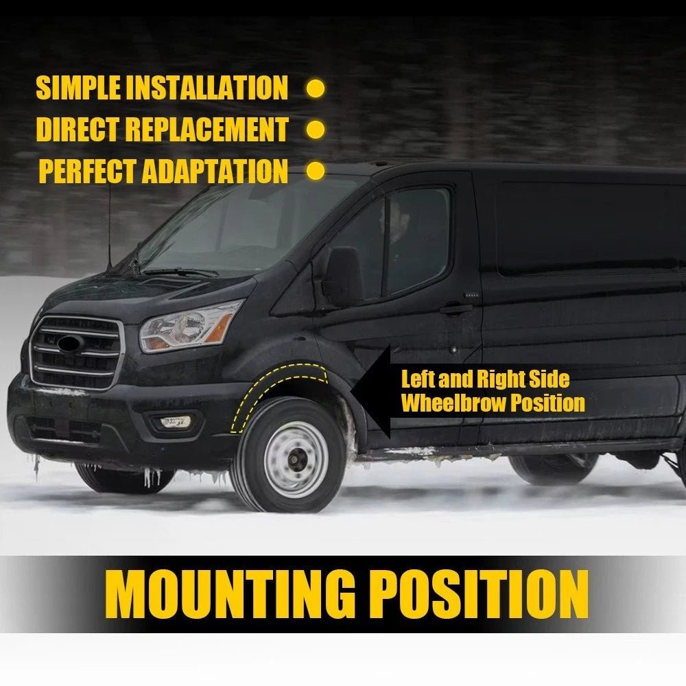 2X Flare Fender Molding for Ford Transit (2015–2024)
