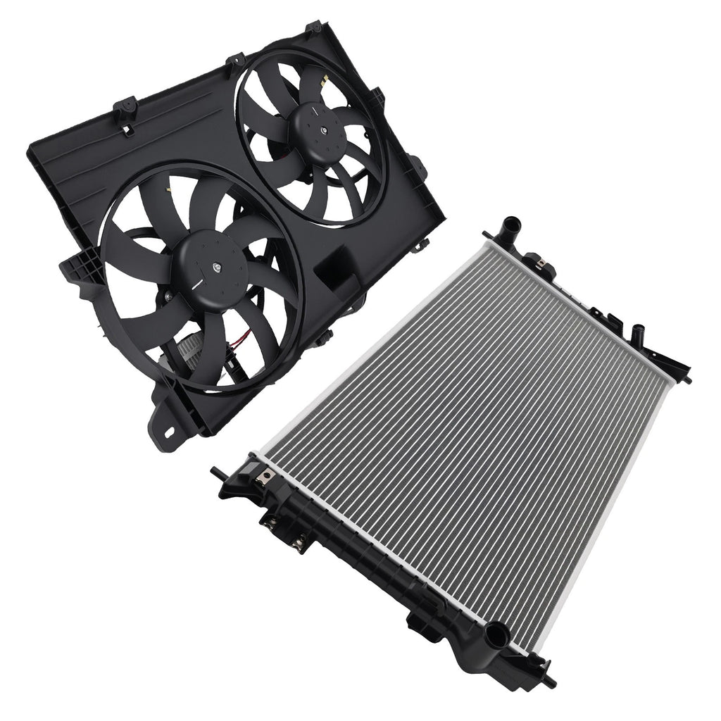 Radiator and Coolant Fan for Ford Edge Lincoln MKX (2007-2015)