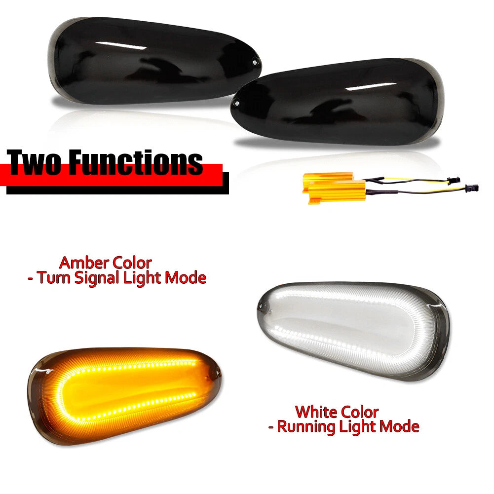2X Switchback LED Daytime Running Lights for Mitsubishi 3000GT (1994–1998)