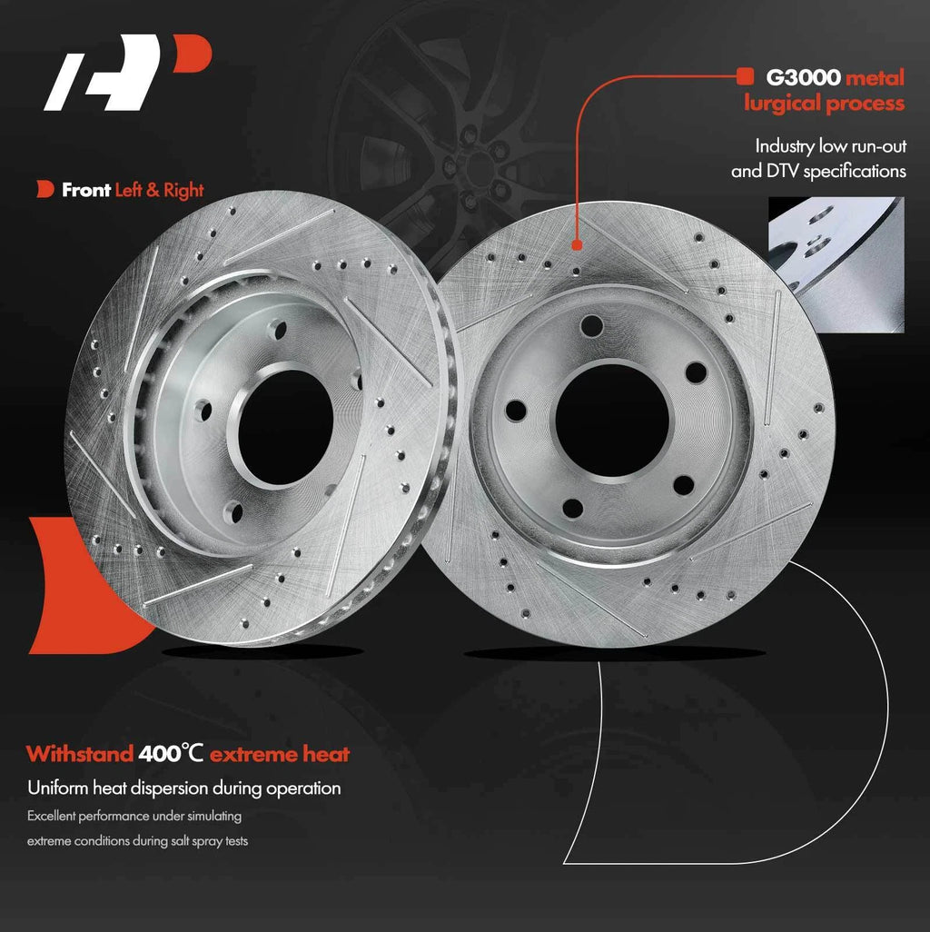 Front Drilled Brake Rotors for Chevy Blazer S10 (1994-2005)