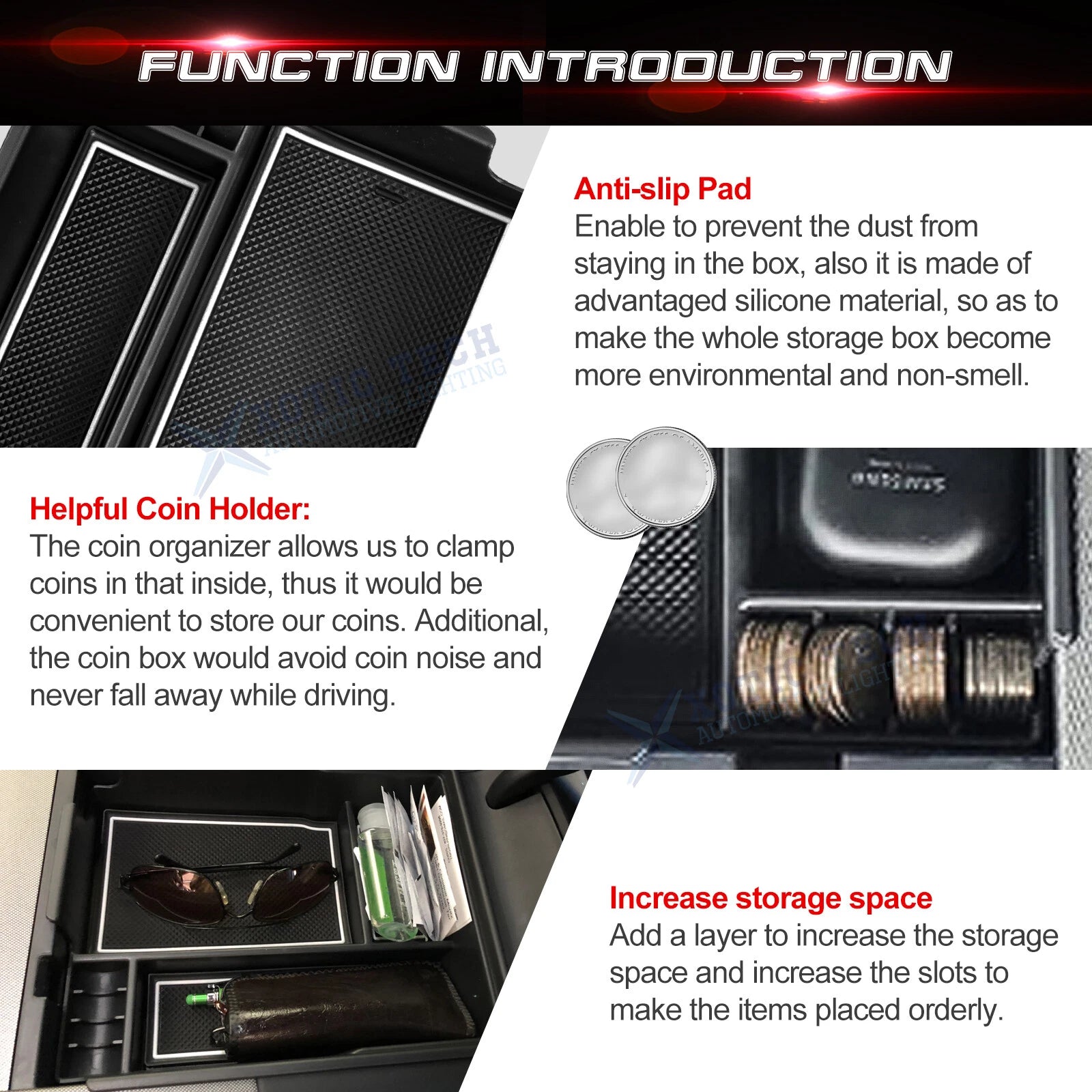 Extra Space Storage Organizer Holder for Hyundai Palisade (2020-2022)