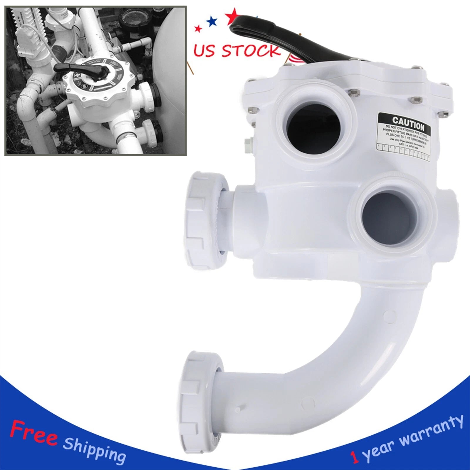 Multiport Valve 2'' for Pentair Triton & Quad Pool/Spa 