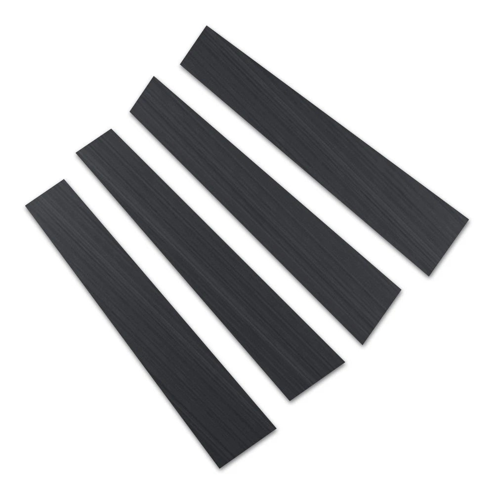 4pc. Luxury FX Brushed Matte Black Pillar Post Trim for 2019-2021 Ram 1500 Crew