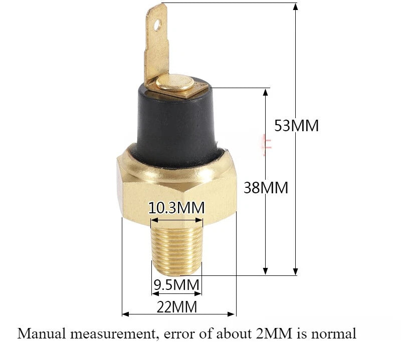 Oil Alarm Pressure Sensor for Diesel Generator 186F 188F 192 (5/8/10KW)