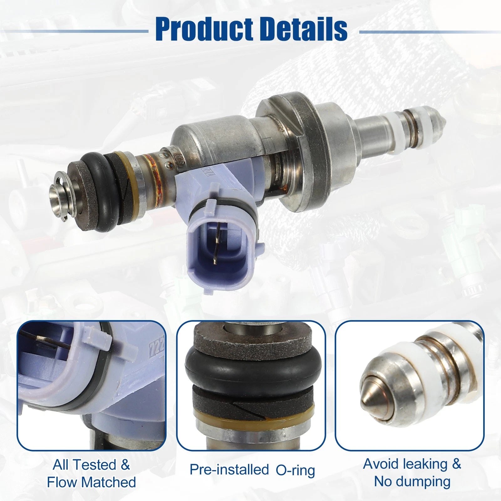 8pcs Fuel Injector Nozzle 23209-31030 for Lexus LS600H (2008–2016)