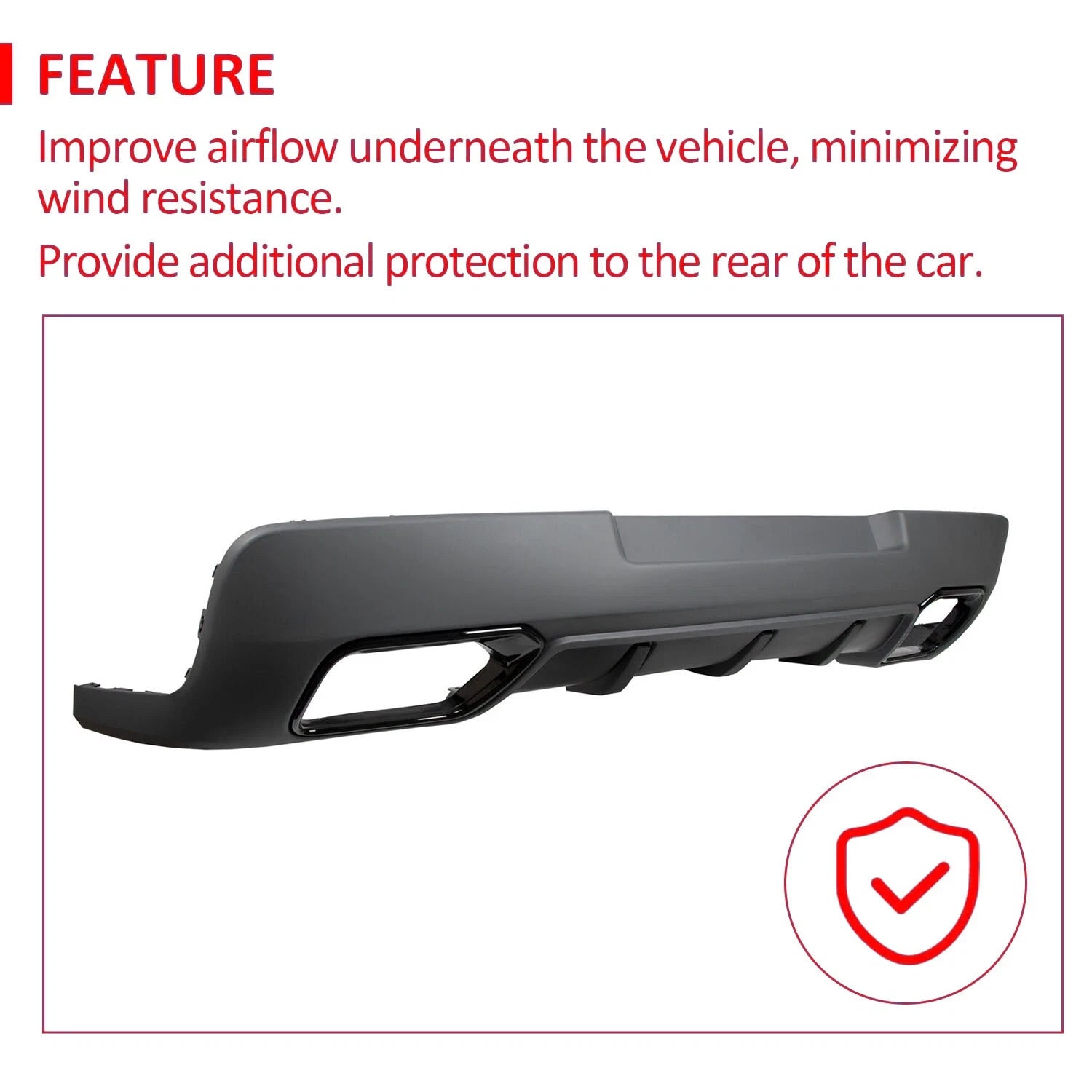 ZL1 Style Rear Diffuser for Chevy Camaro (2014-2015)