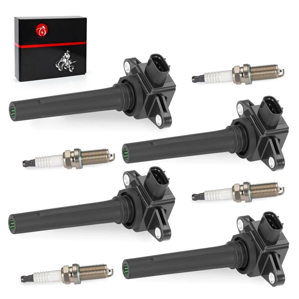 Set Of 4 Ignition Coils w/Spark Plug for Yamaha TX/RX/SXT/XAT1800