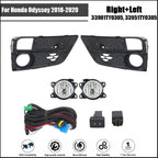 Bumper Fog Lights for Honda Odyssey (2018–2020) with Switch, Bezel, Harness