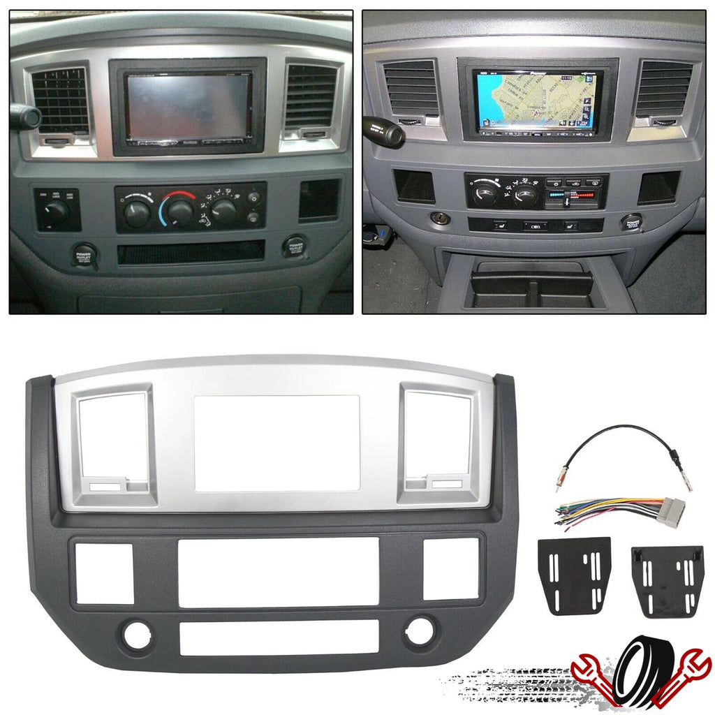 Double Din Dash Kit for Dodge Ram 1500 2500 3500 (2006–2009)