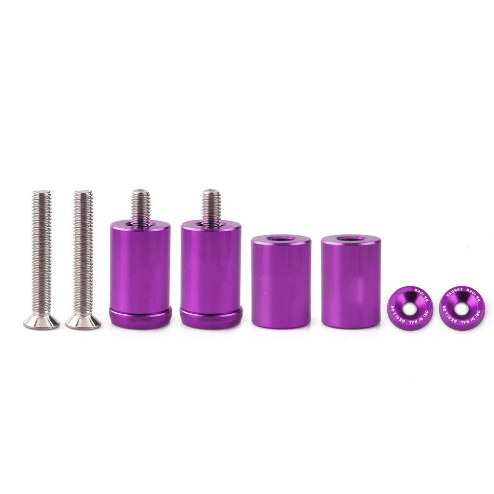 Set of 4 Billet Aluminum Engine Hood Vent Spacers for Turbo Motor Swap