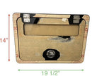 Marine Storage Box with Gemlux Latch for Various Applications (19.5in x 14in)