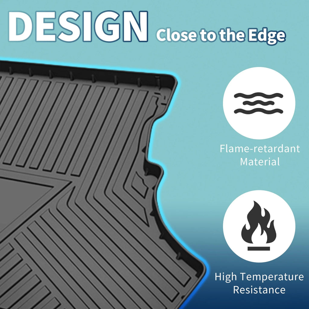 Flat Face Cargo Liner Rear Trunk Mat for Mitsubishi Lancer (2008–2017) TPE