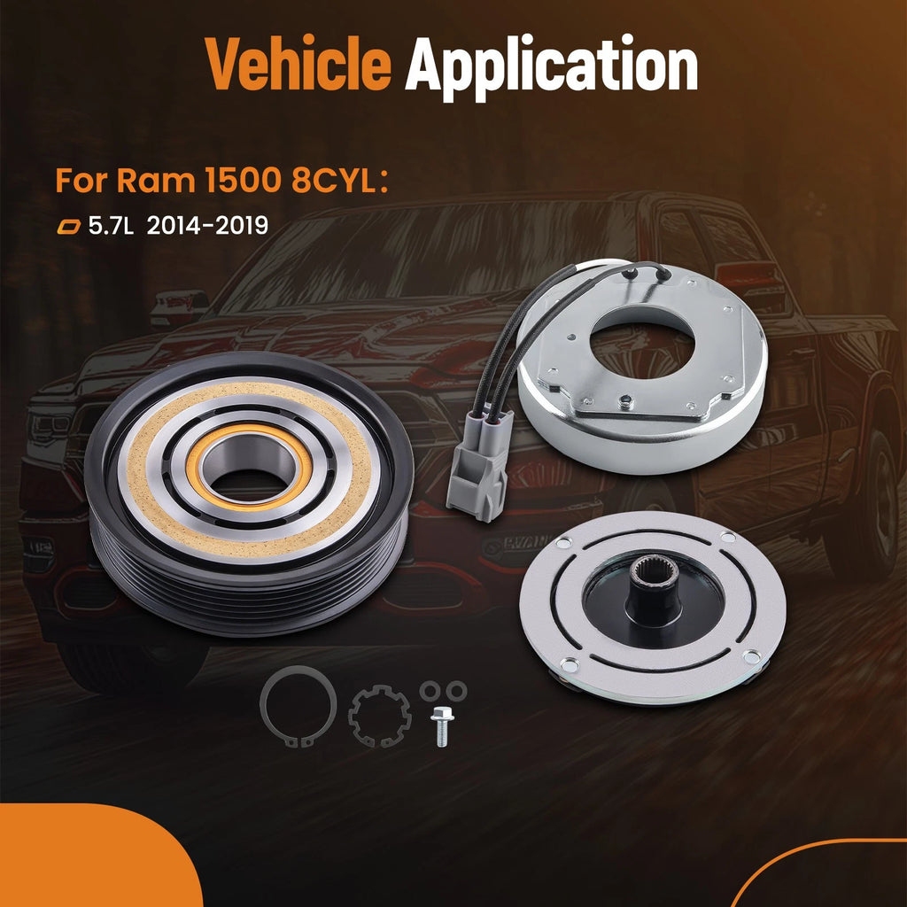 6 Groove Compressor Clutch Kit for RAM 1500 5.7L (2014-2019)