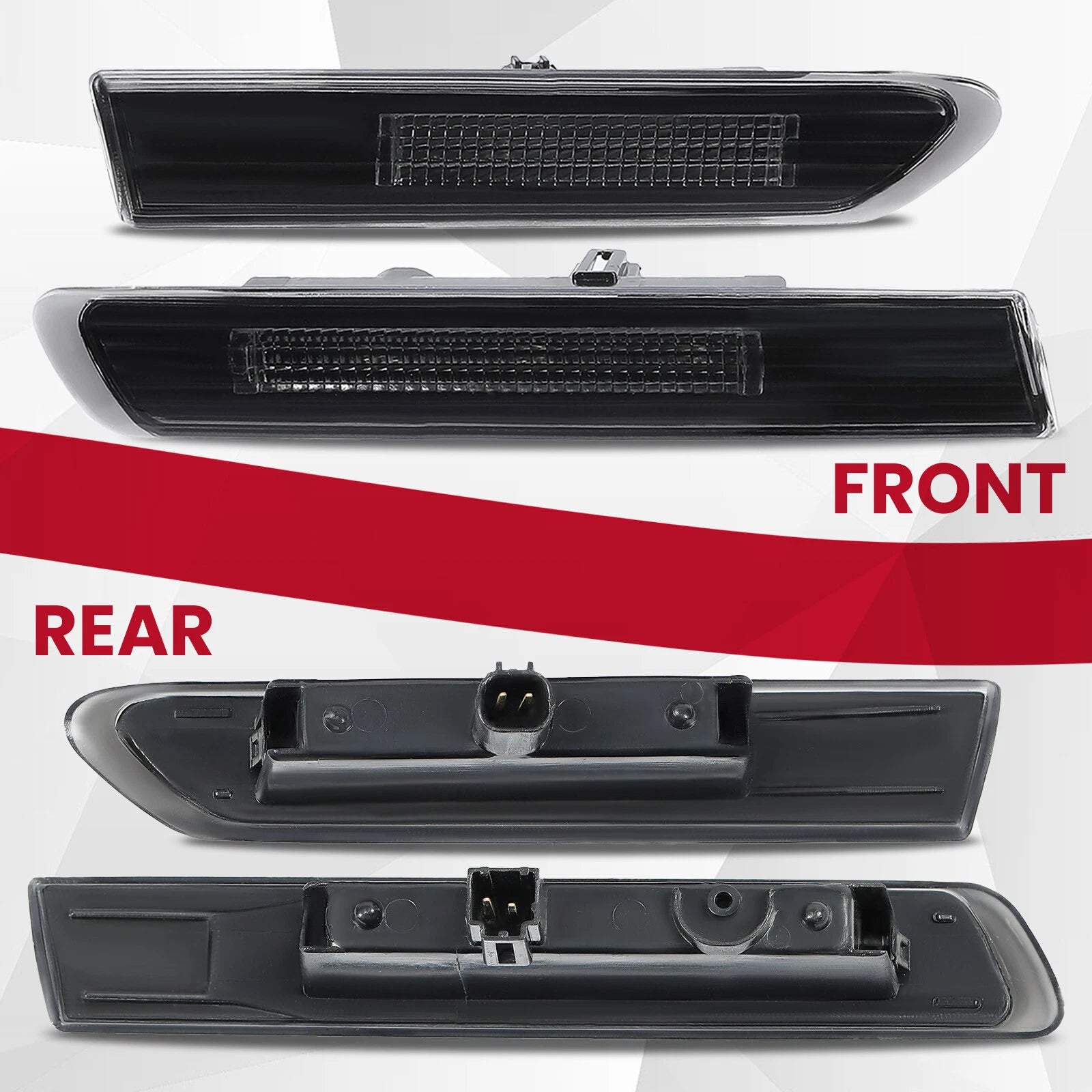Set of 4 Smoked LED Side Marker Lights for Acura TL (2004–2008)