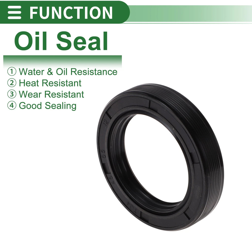 Set of 5 Oil Seals NBR Rubber 45x65x12mm for High Pressure