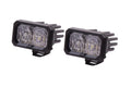 LED Pod Light Pro 2 Inch White Driving Amber Backlight for Jeep Wrangler (2018–2025)