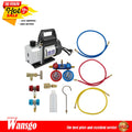 AC Vacuum Pump and Manifold Gauge Set for HVAC Systems