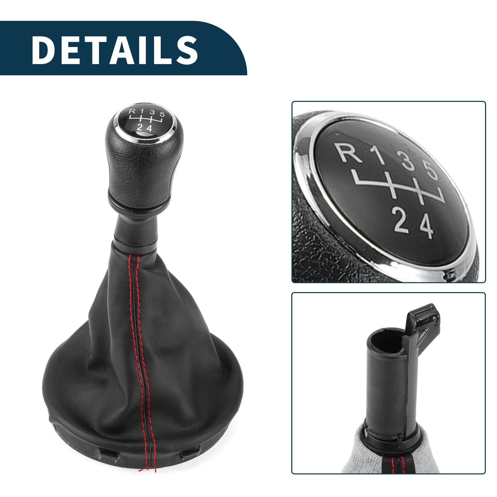 5 Speed Gear Shift Knob with Cover for Volkswagen Transporter (2003–2011)