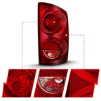 Tail Light Assembly Left Rear Replacement Red Lens for Dodge Ram 2500 (2007–2009)
