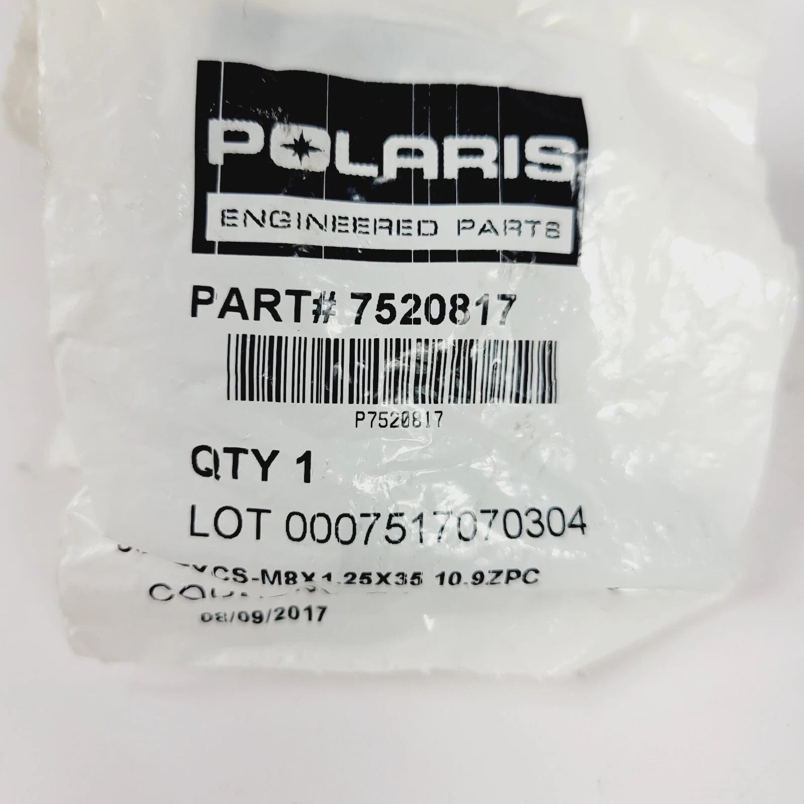 Polaris SCR-TXCS-M8X1.25X35 10.9ZPC Bolt for Polaris