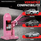 4 Ton Air Hydraulic Bottle Jack for Cars Trucks SUV (7.6"-15")