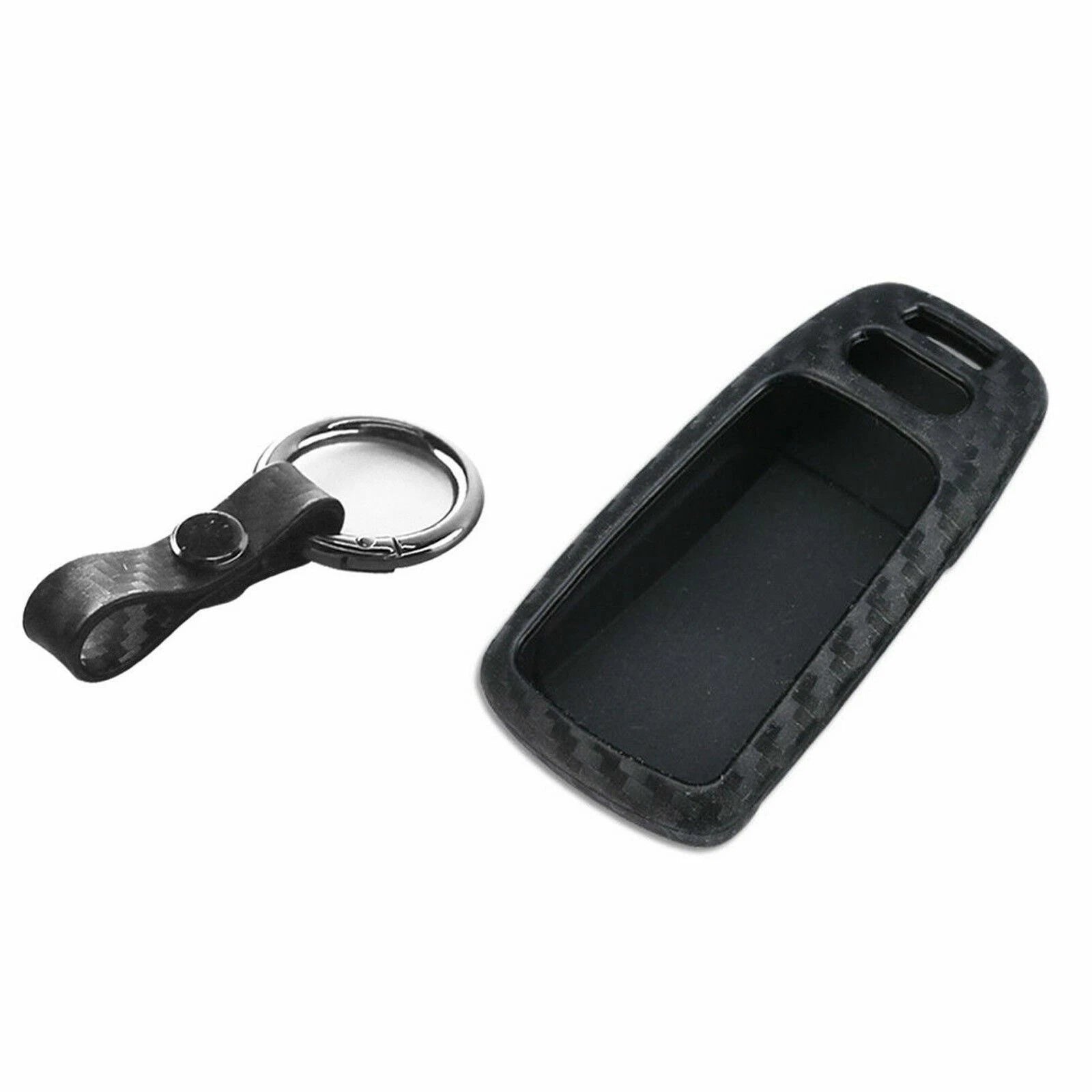 Carbon Fiber Smart Key Cover Shell for Audi A4 A5 Q7 TT (2010-2020)