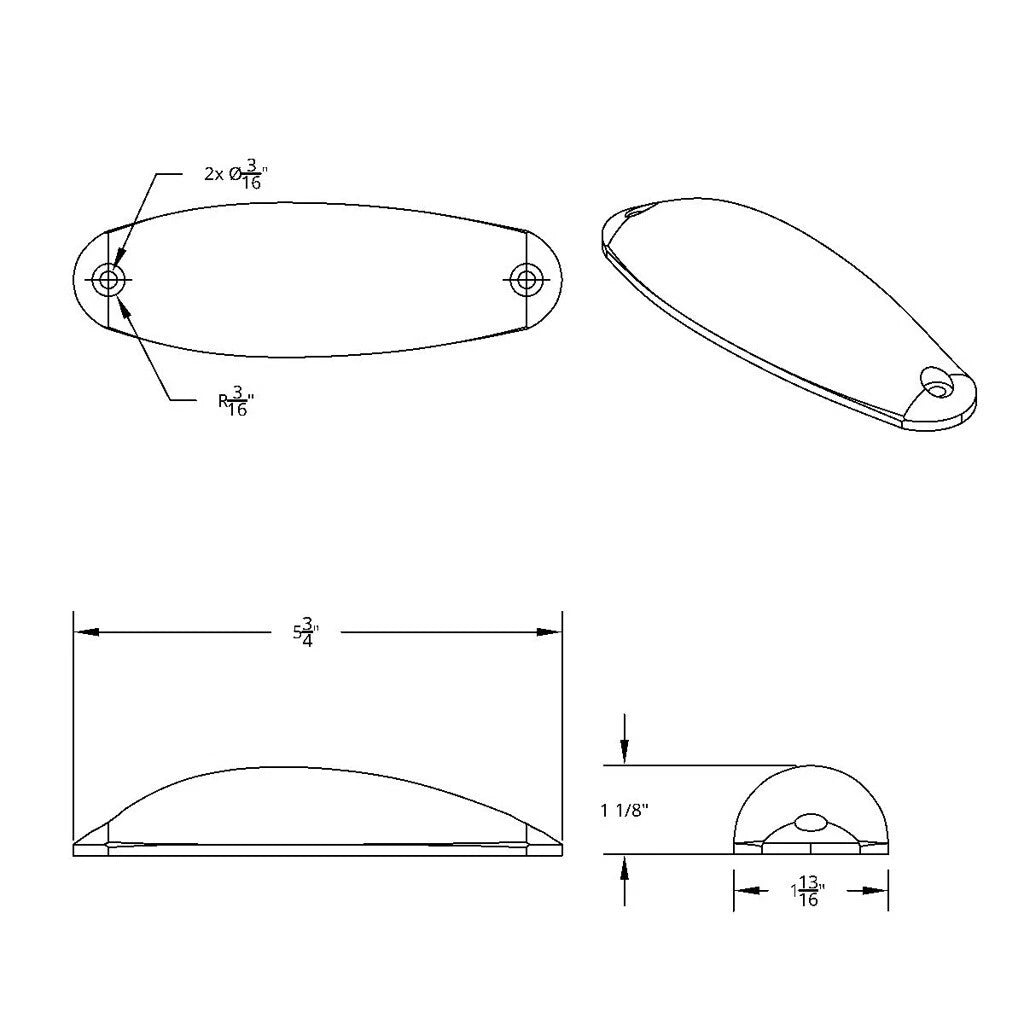 Amber LED Clear Lens Cab Marker Lights for Freightliner Cascadia (2008–2017)