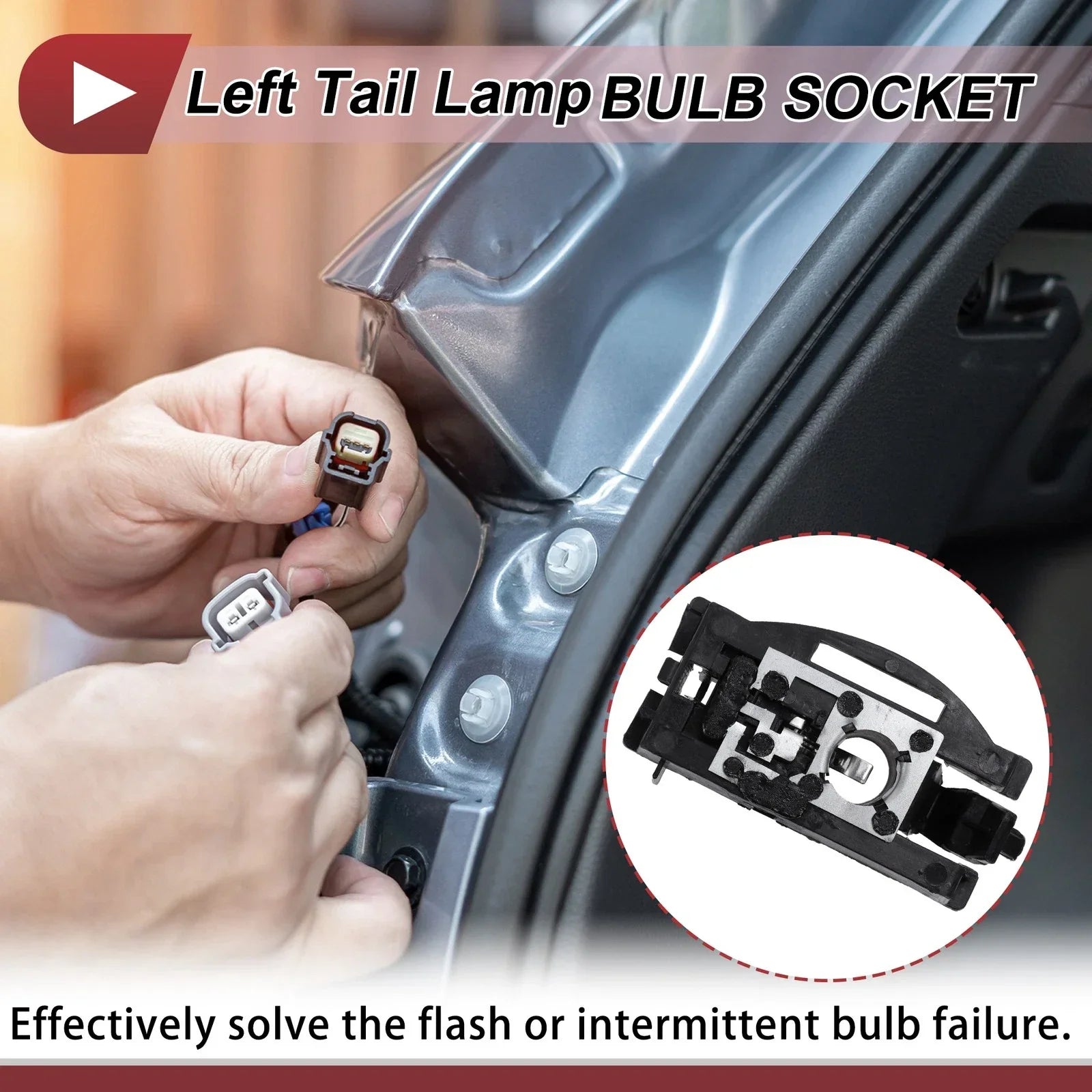 Left Tail Light Socket 1 Pc for BMW X5 E70 (2007 - 2013) Lamp Bulb