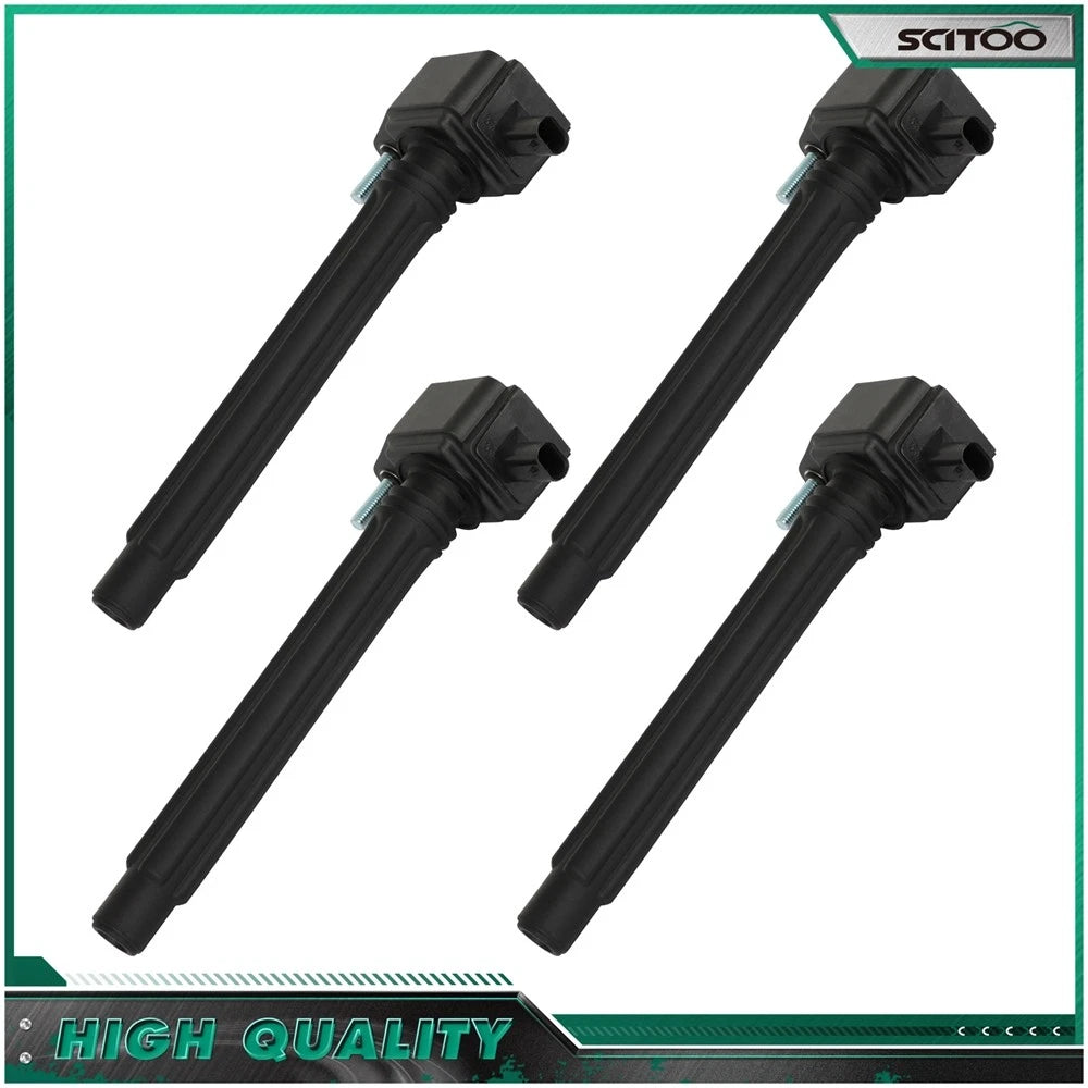 Set of 4 Ignition Coils for Chrysler 200 L4 2.4L (2015–2017) Jeep Renegade 2.4L (2015–2019)