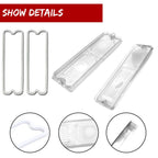 2X Clear Tail Light Lenses for Chevy GMC Pickup Truck (1967–1972)