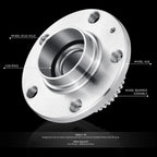 Set of 2 Wheel Bearing & Hub for Audi TT VW Golf Jetta Beetle (1998–2011)