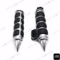 Spike 7/8" 22mm Handlebar Grips w/ Throttle Boss for Universal Motorcycle